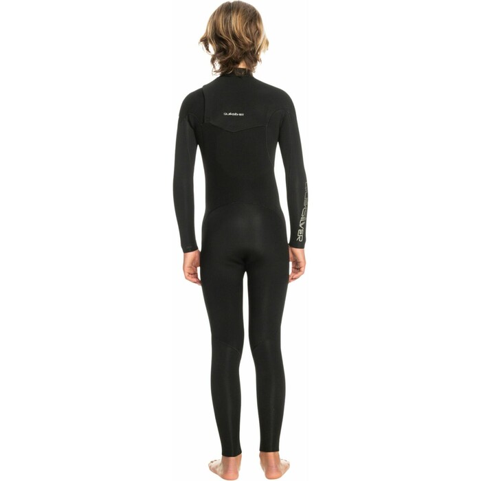 2024 Quiksilver Boys Everyday Sessions 4/3mm Chest Zip Wetsuit EQBW103106 - Black